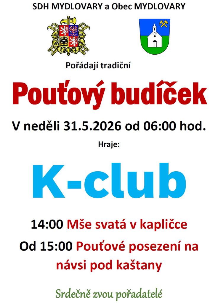 Pozvánka - pouťový budíček